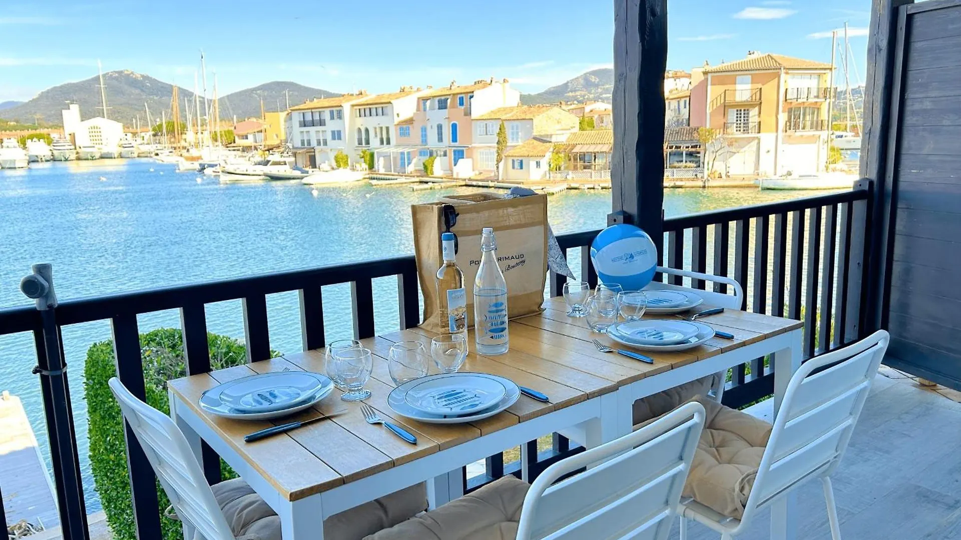 3-Room Apartment Renovated In Port Grimaud South - Ac - Mooring